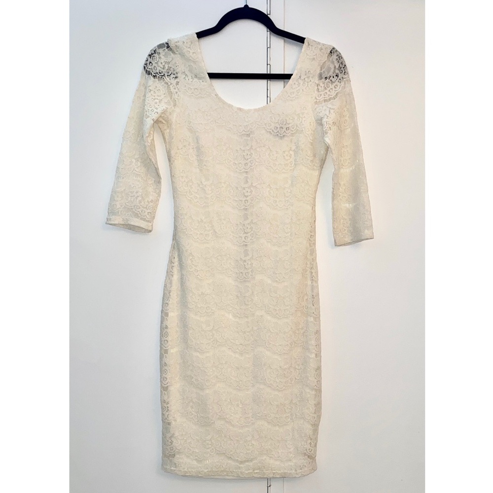 White lace dress